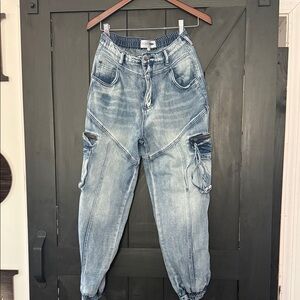 Fashion Nova Light Blue Boyfriend Jeans